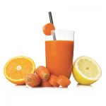 Στιγμιαίο παγωτό πορτοκάλι, καρότο, λεμόνι