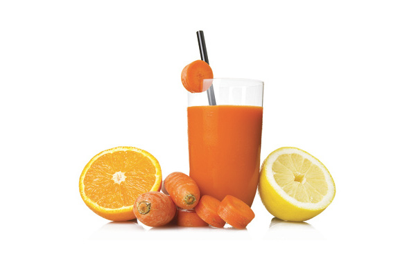 Στιγμιαίο παγωτό πορτοκάλι, καρότο, λεμόνι