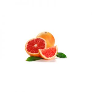 Pink grapefruit in powder