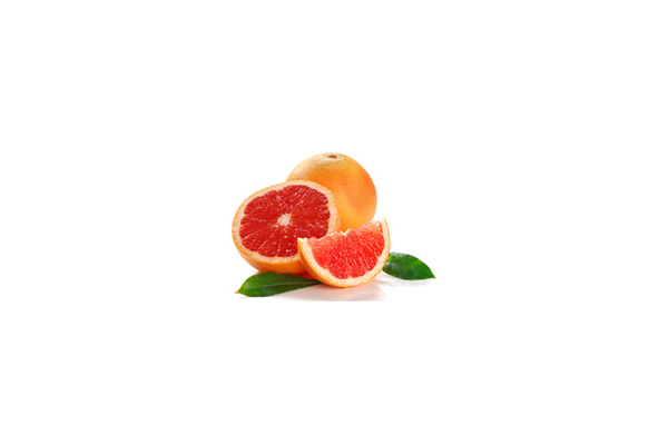 Pink grapefruit in powder